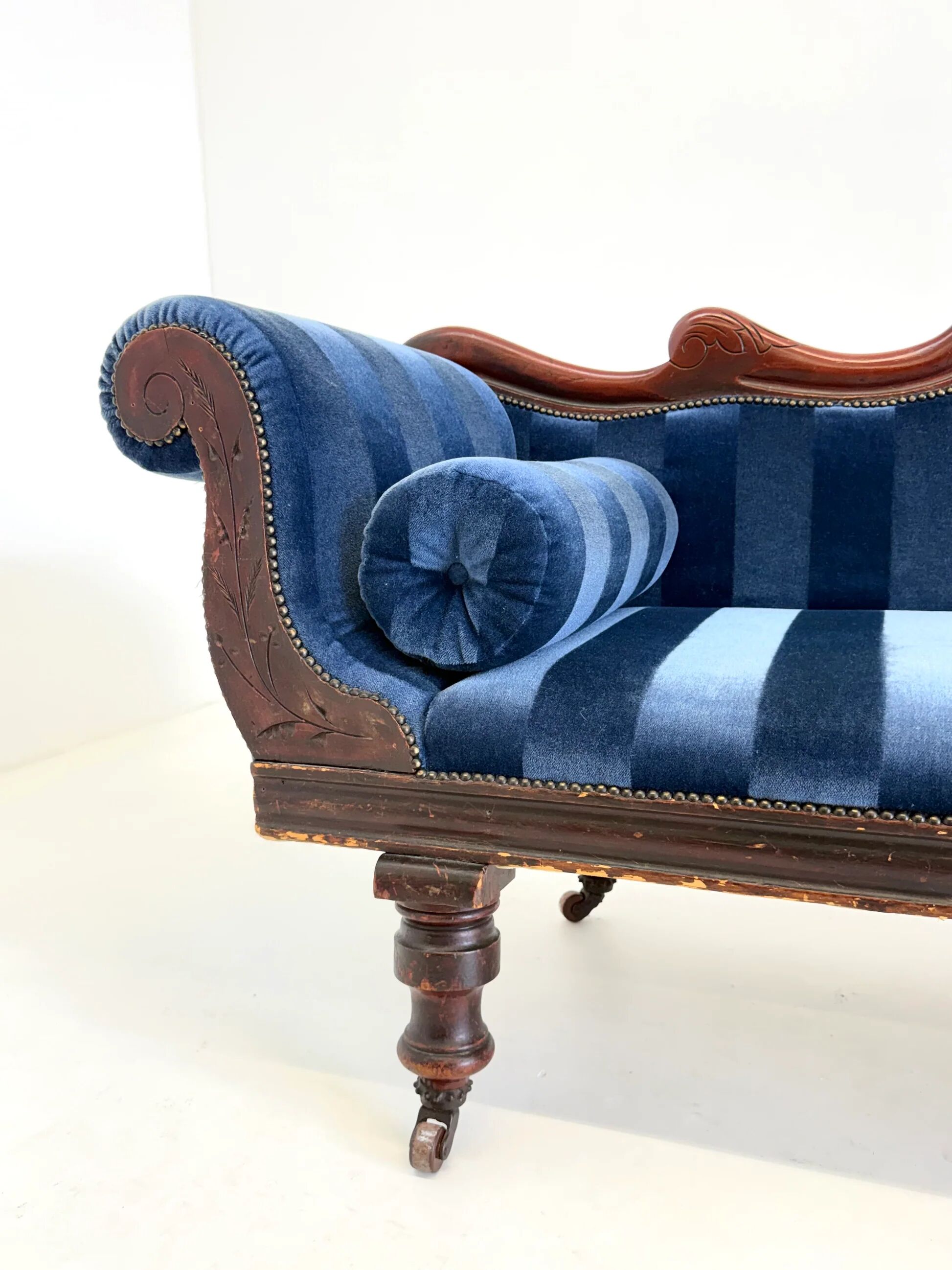 Antique Victorian chaise longue / méridienne