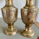 Lot de deux vases en laiton