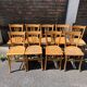 (Lot) 9 chaises bistrot vintage