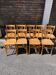 (Lot) 9 chaises bistrot vintage