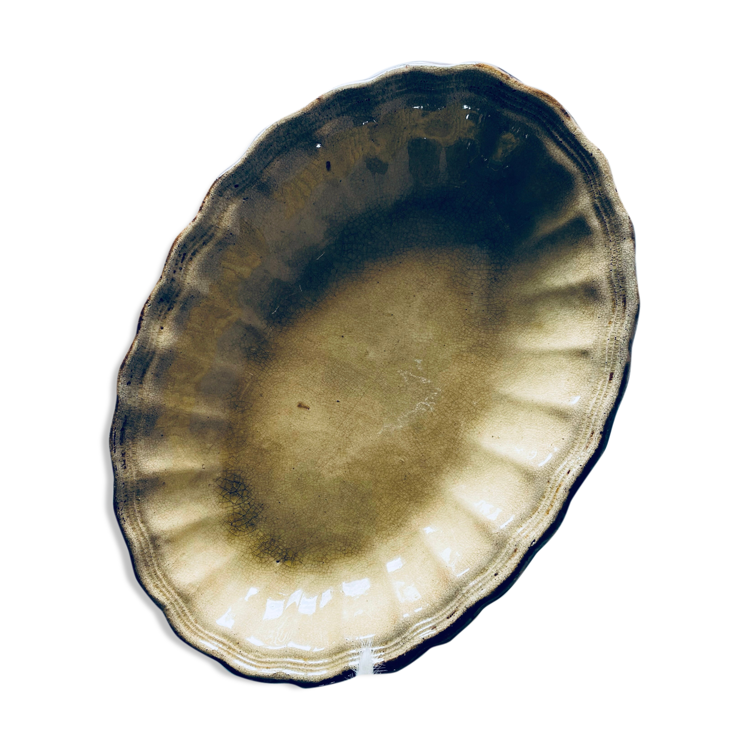 Old oval dish