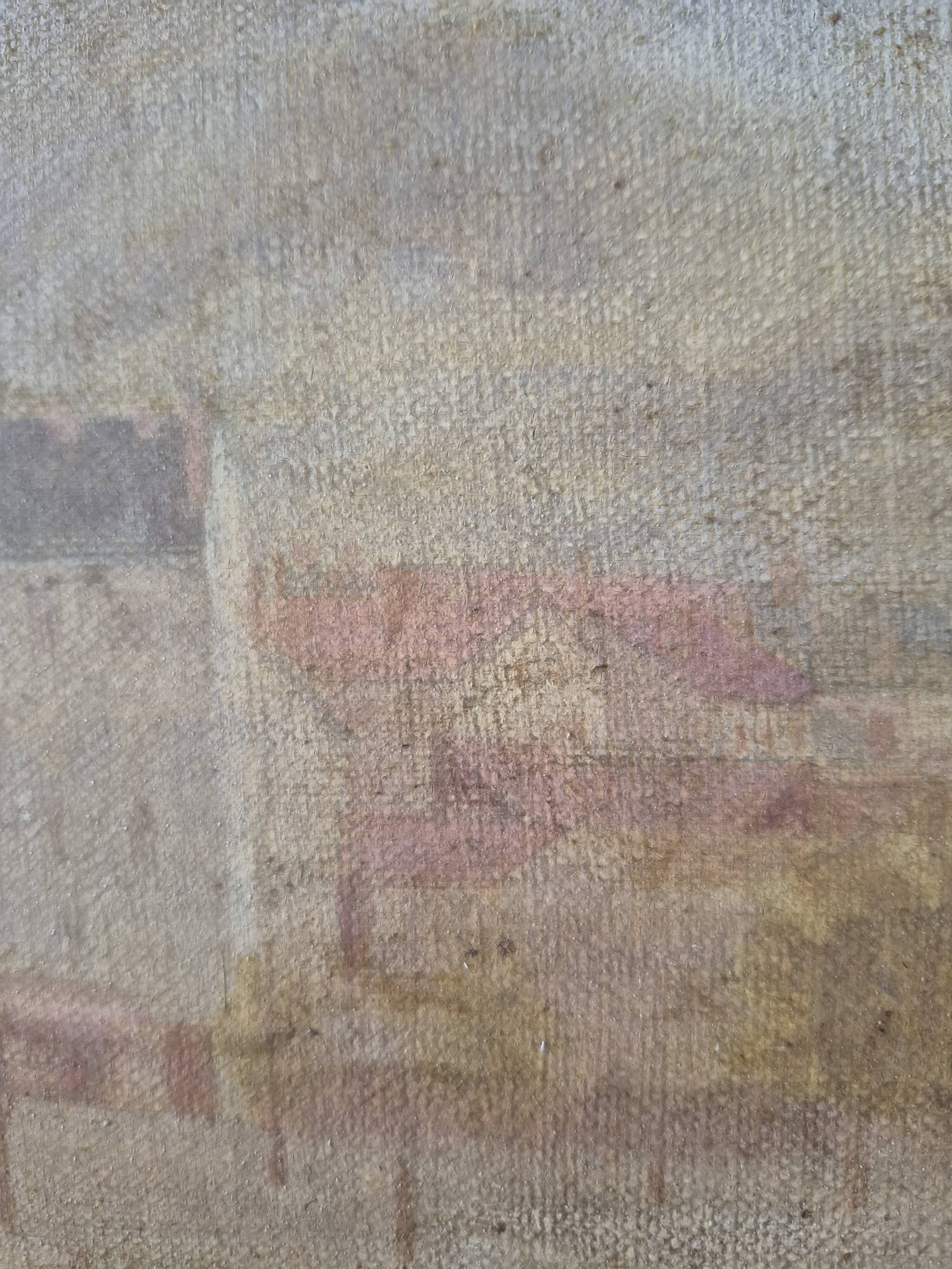 Painting, oil painting, Notre-Dame Bridge, Paris