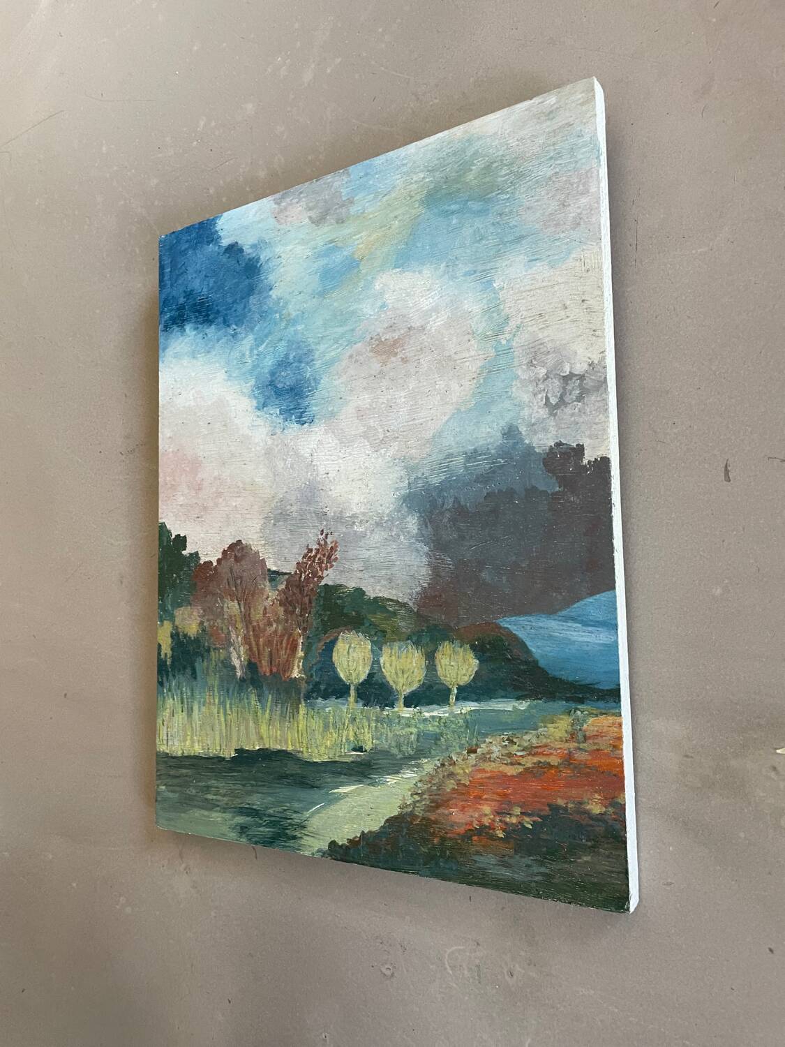 Peinture sur panneau bois