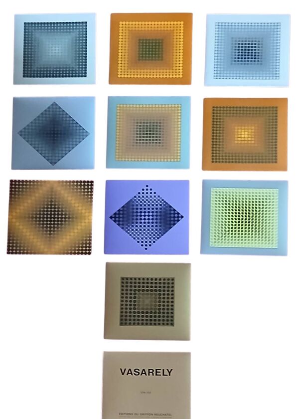 ​rare portfolio complet victor vasarely - ''cta 102'' - édition luxe ar