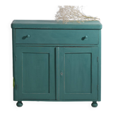 Ancienne commode de chambre vert émeraude (c.1920) #4