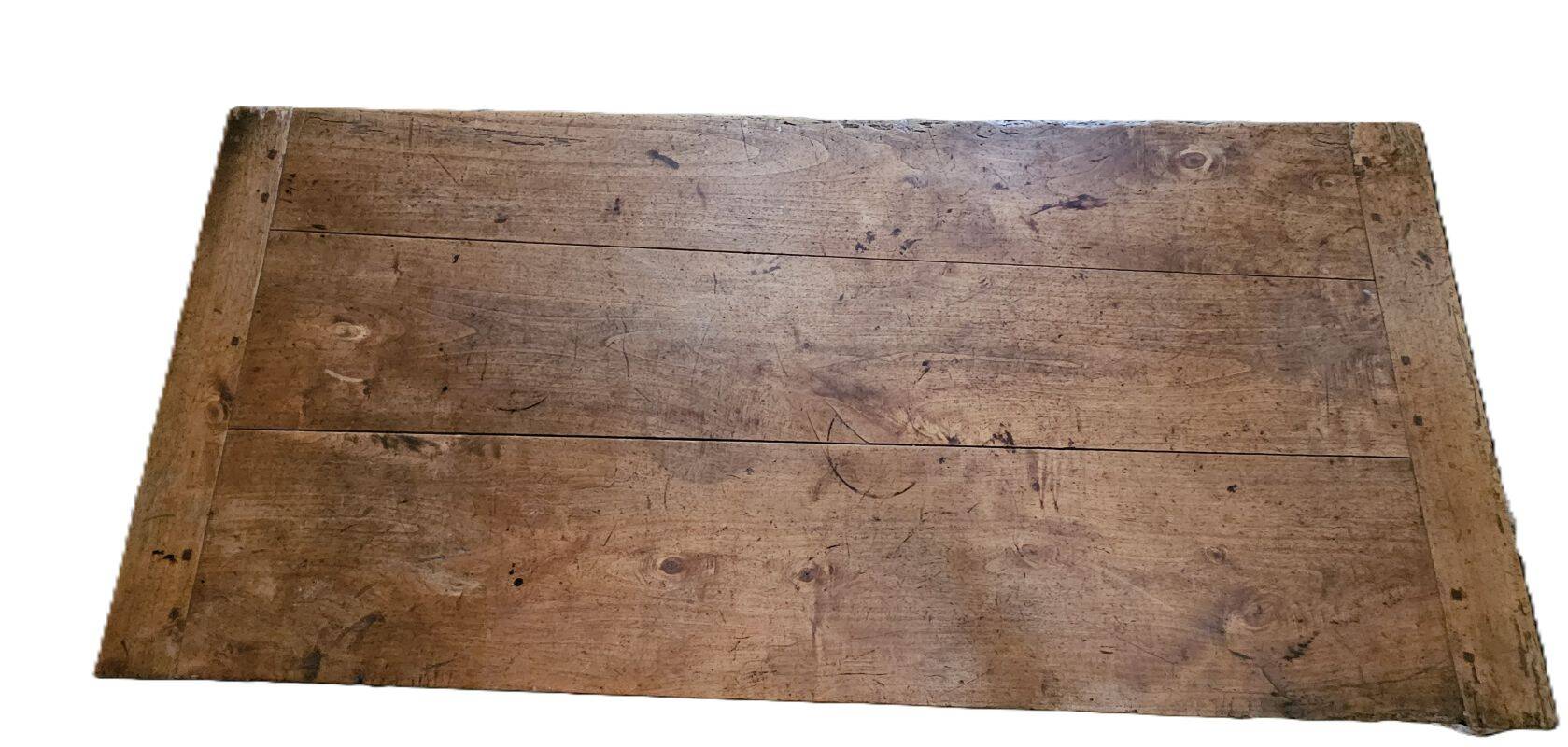 Ancienne Maie Ou Coffre En Bois Naturel Avec Un Tiroir