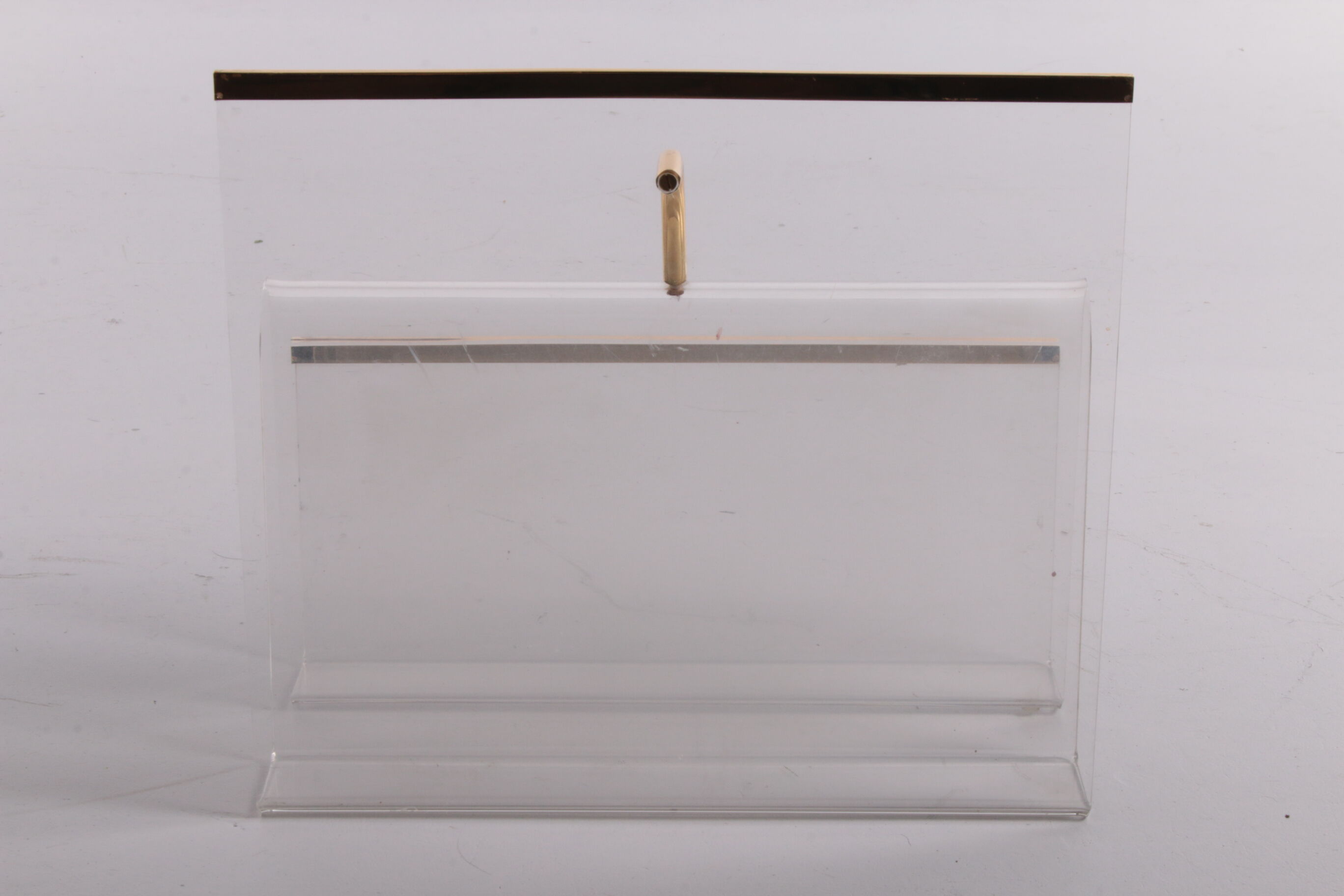 Hollywood regency Plexiglass warehouse rack 1970s Italy