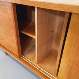 Vintage row in light oak wood from the 60s
