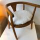 Child's armchair in curved wood circa 1950
