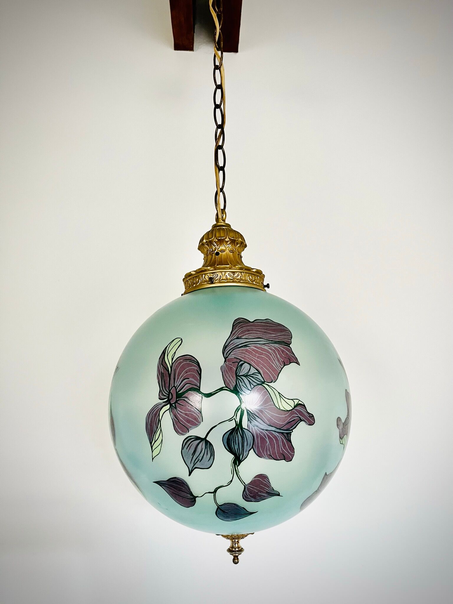 Art Deco glass pendant