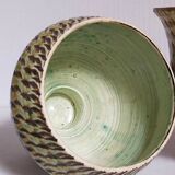 Duo of sacrificed ceramics Pottery by Pieter Groeneveldt 60s