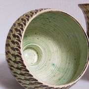 Duo of sacrificed ceramics Pottery by Pieter Groeneveldt 60s