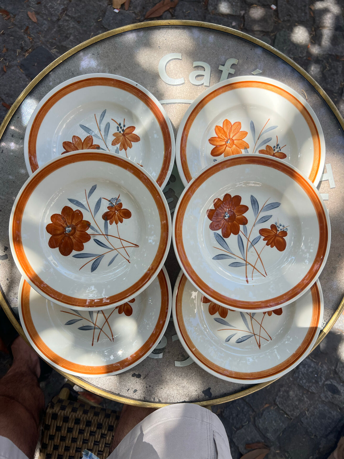 Gien - 6 dessert plates