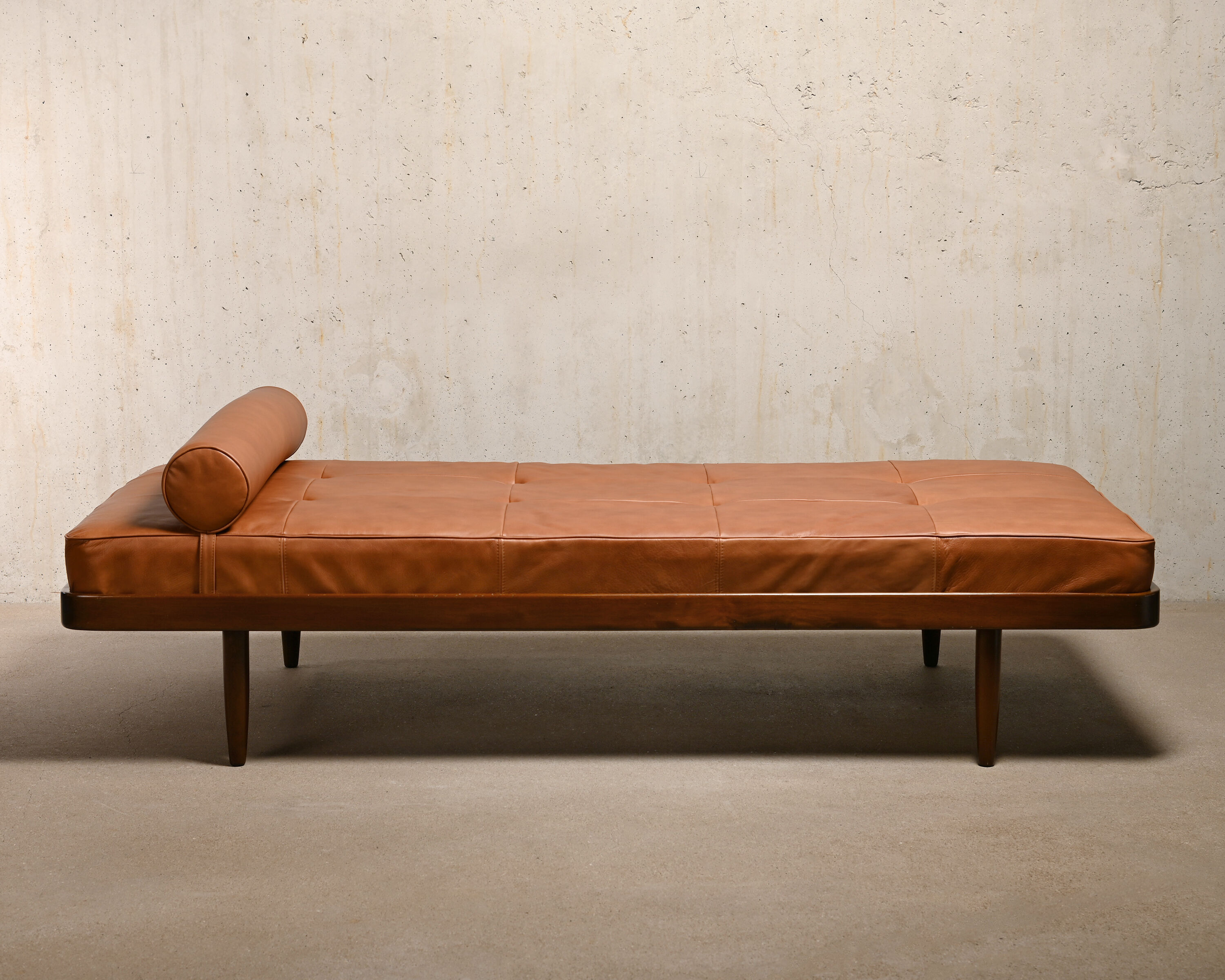Scandinavian Daybed in Cognac Leather for Horsens Møbelfabrik, Denmark
