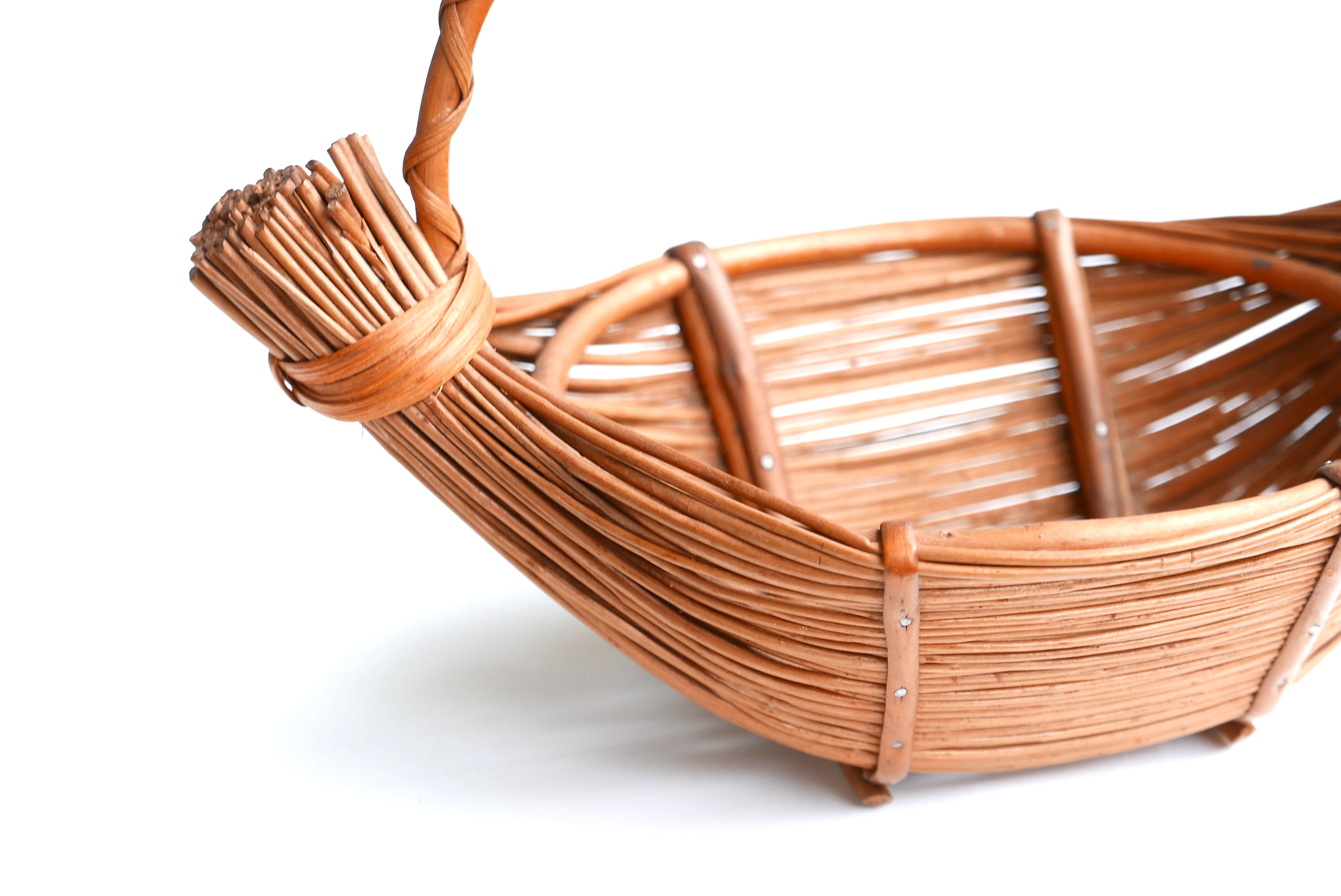 Wicker fruit basket, 60s
