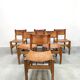 Vintage leather dining chairs Werner Biermann Arte Sano