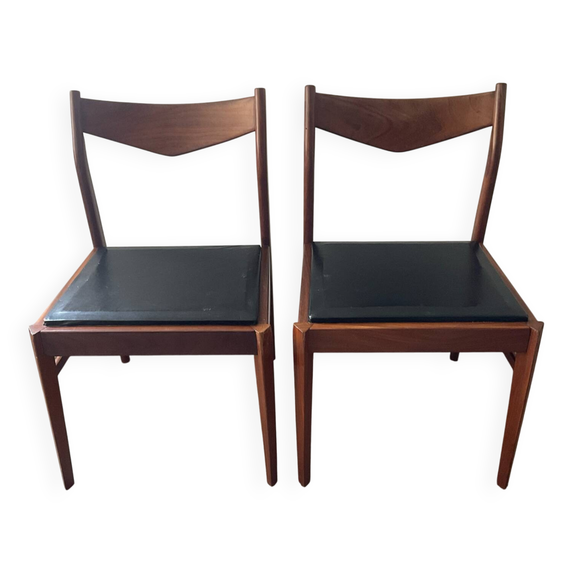 Pair of Scandinavian teak chairs, 1960s