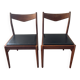 Pair of Scandinavian teak chairs, 1960s