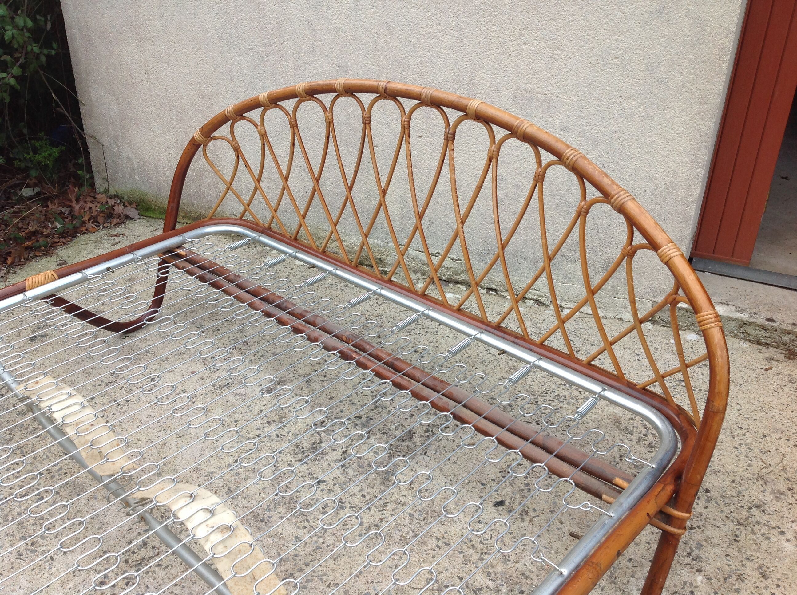 Rattan bed basket 2 places