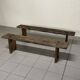 Pair of rustic benches, early 1900s