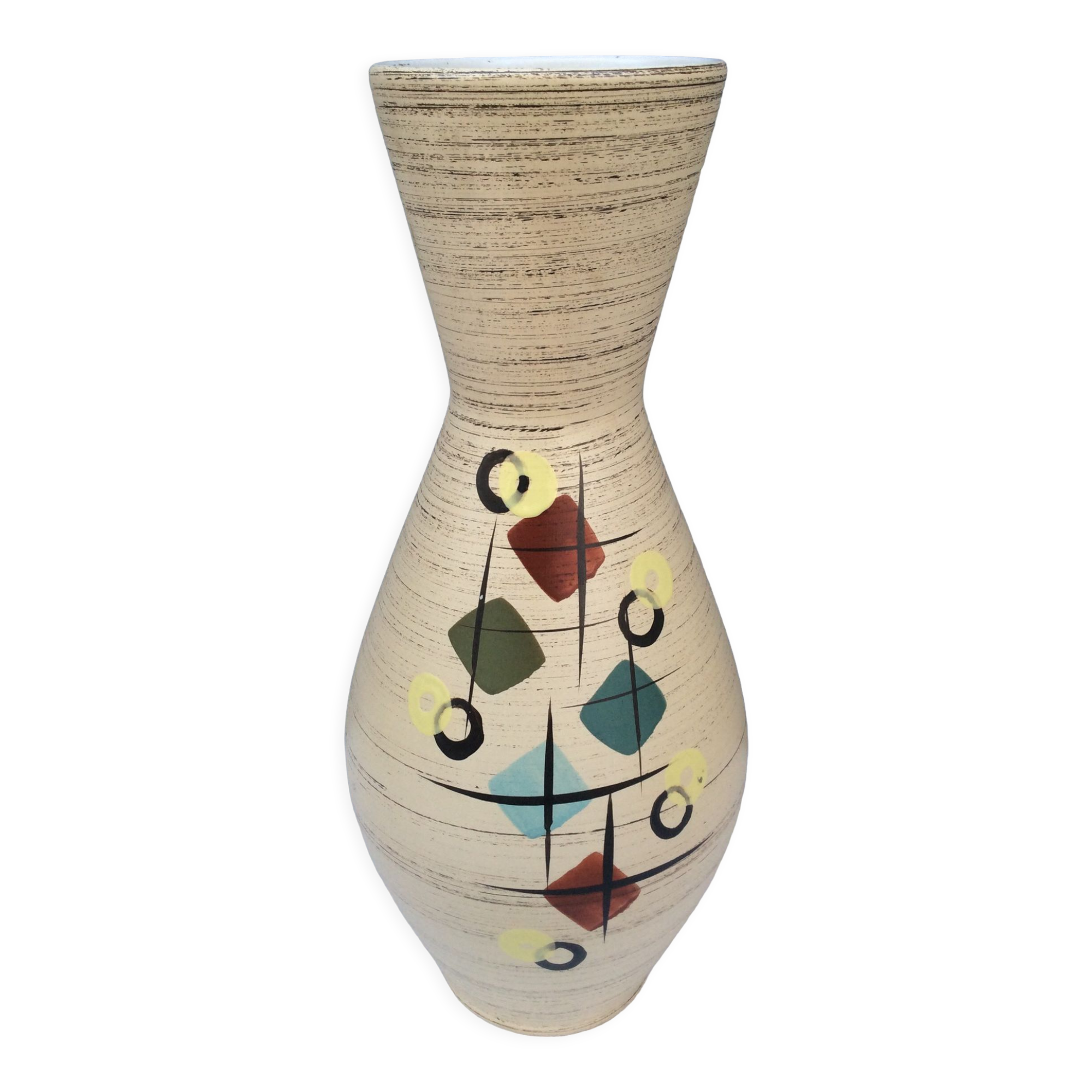 Vase en céramique West Germany 40cm.