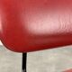Airborne chair model Carolina Prefacto, 1950, metal and red skaï