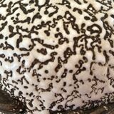 Ceramic table lamp fat lava circa 1950