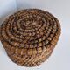 large straw basket banneton folk art bread bakery