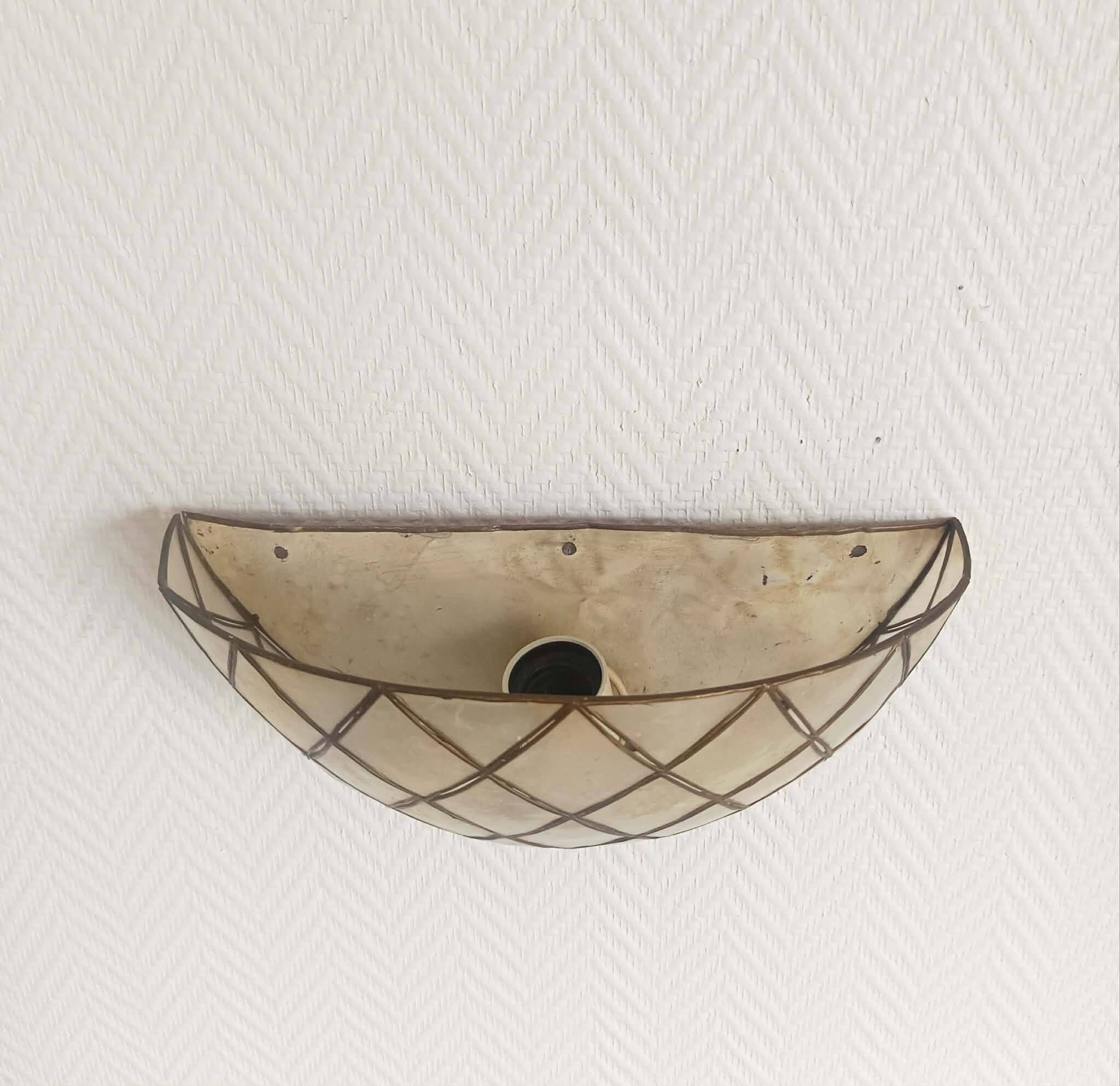 Art Deco mother-of-pearl wall light