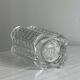 Large clear thick glass vase, heavy vase for large bouquet