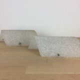 Pair of perspex wall lamps 60s
