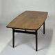 Table scandinave en palissandre par Henning Kjaernulf pour Bruno Hansen