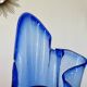 Large "handkerchief" vase in blown cobalt blue glass, 1960s.