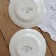 Vintage Gien Gondolo Biscuit dessert plate set