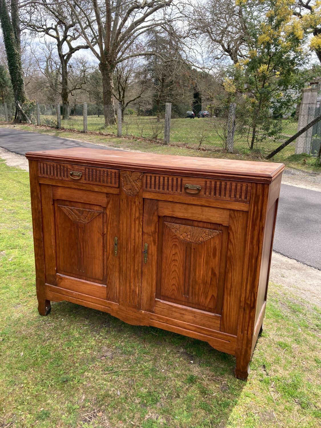 Parisian art deco wooden sideboard