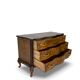 Commode italienne Art déco en loupe de noyer, années 1940-50