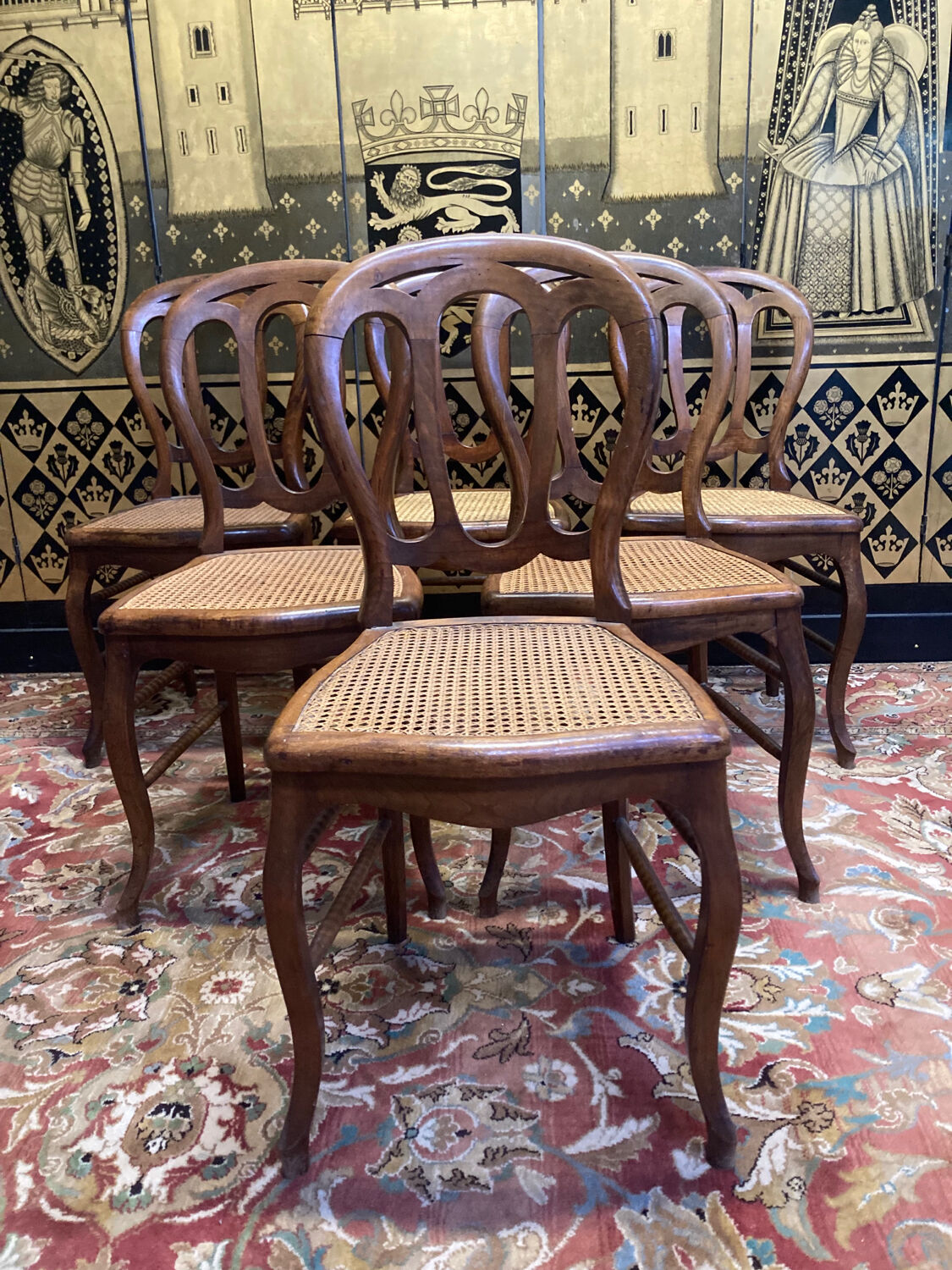 6 Louis Philippe Cans chairs
