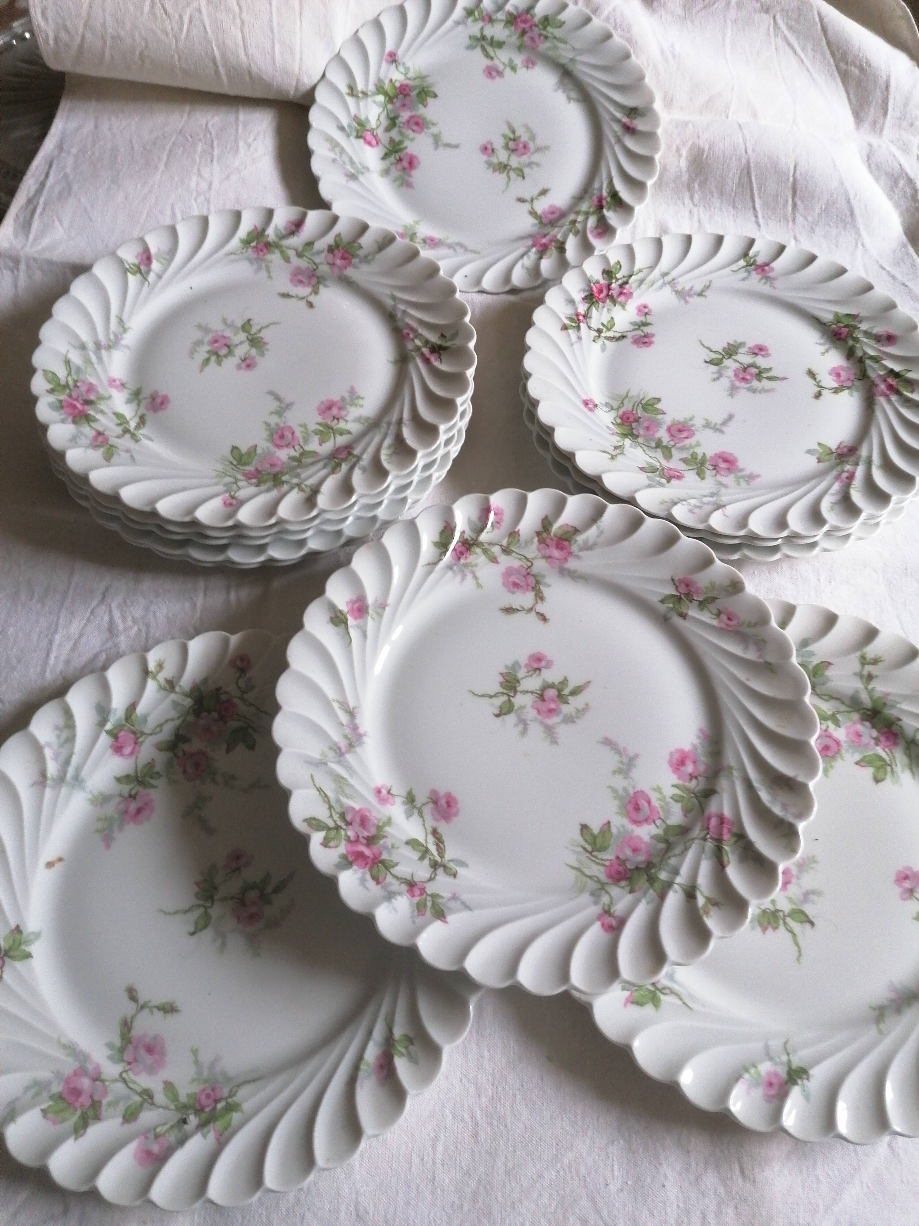 12 Haviland dinner plates