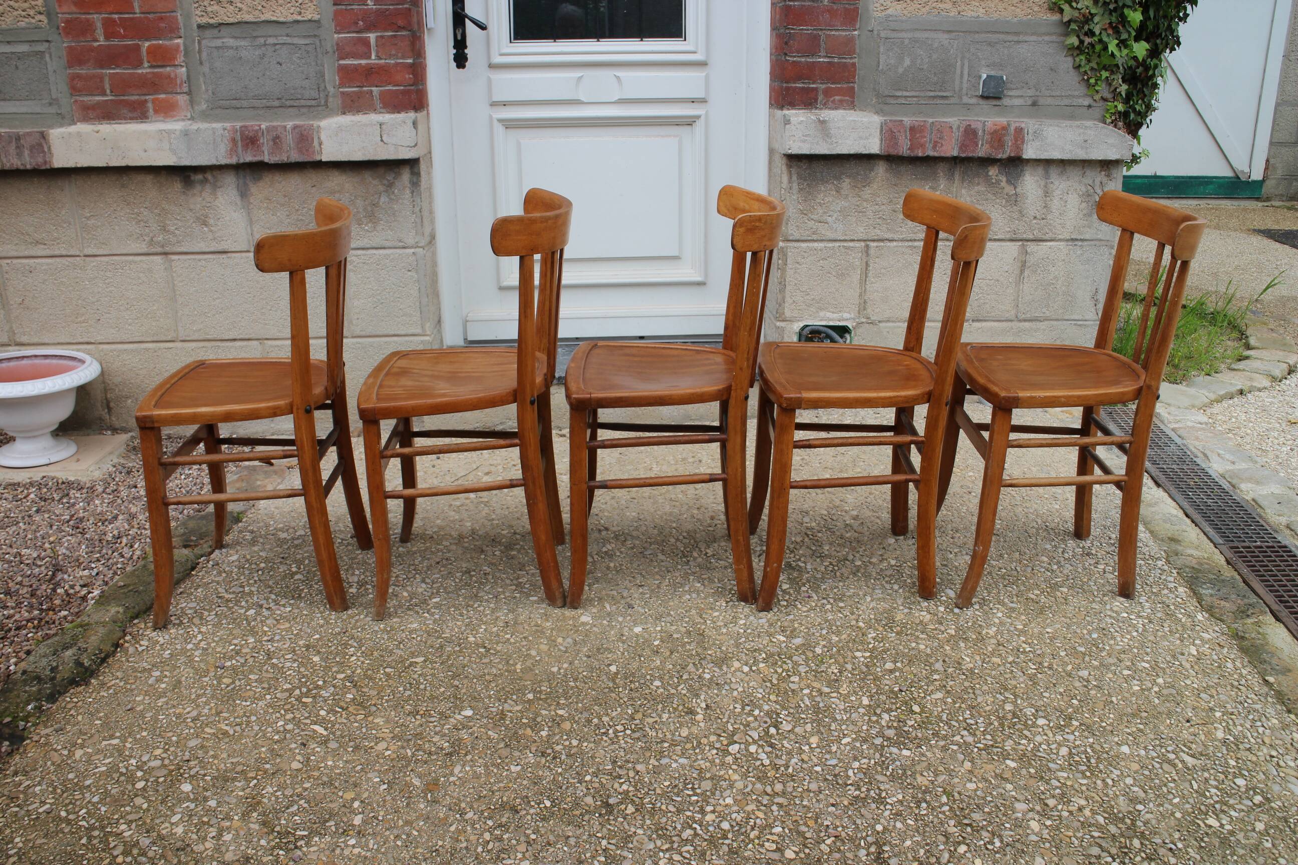 série de 5 chaises bistrot luterma