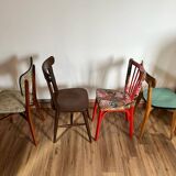 Set of 4 mismatched chairs