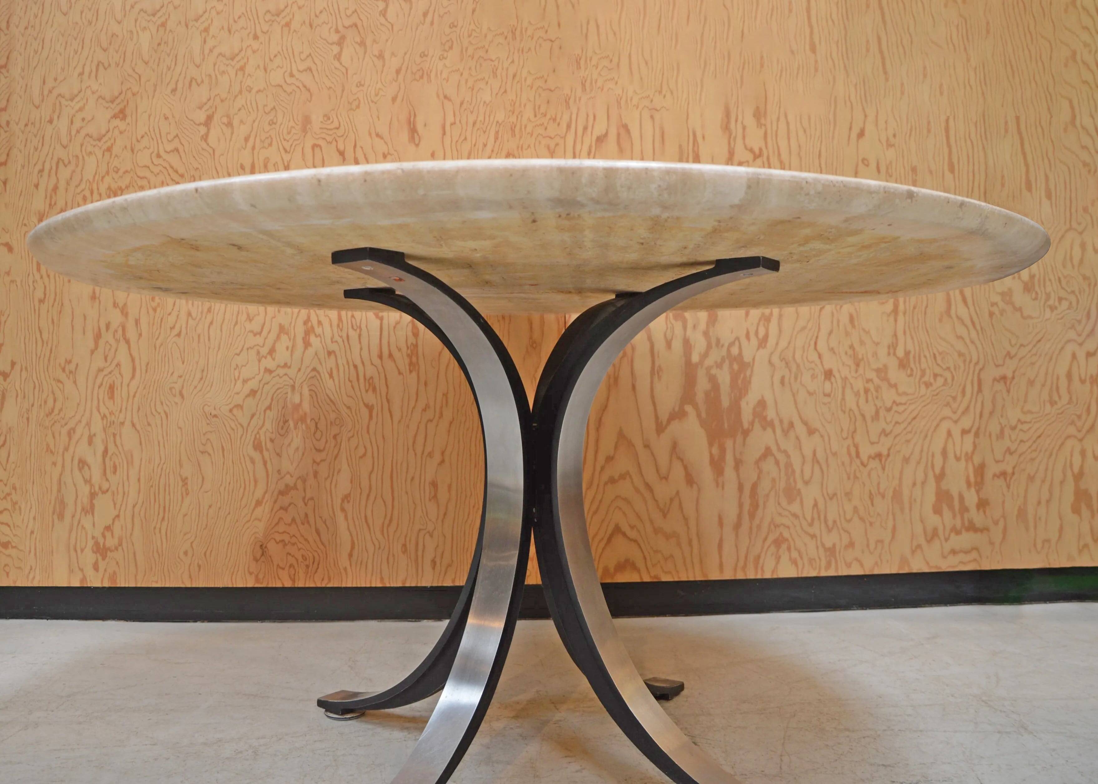 Dining table (140) in marble model T69 by Osvaldo Borsani for Tecno, 1963