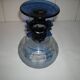 Coupe de verre Murano décorative bleu cobalt