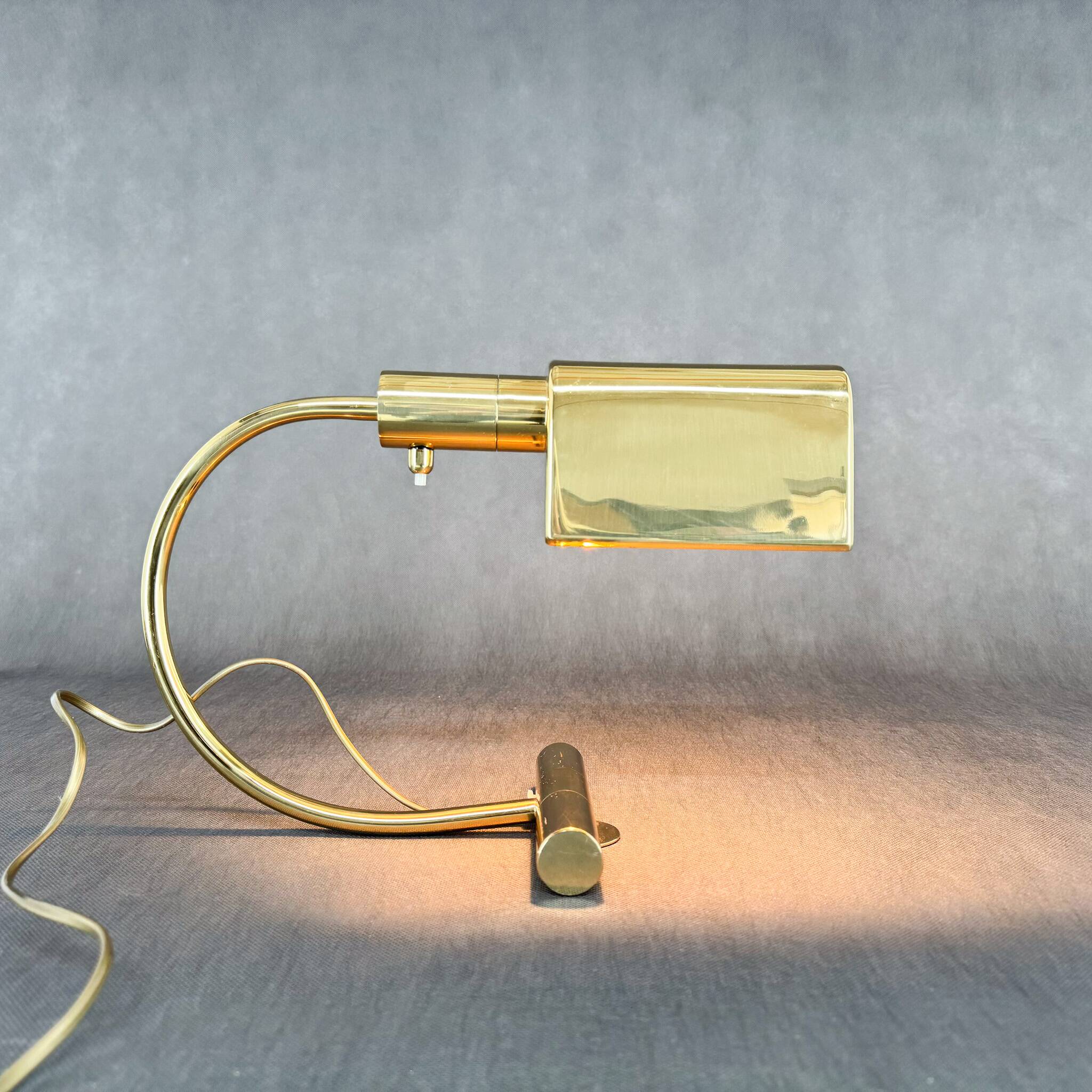 Vintage Brass Desk Lamp, 1970's