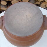 Old sandstone pot and its lid