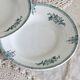 4 antique deep plates, ironstone, Saint Amand, 19th century.