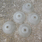 Lot of 5 art deco lampshades