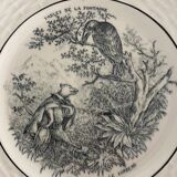 Old talking plate fable of the fountain the fox and the crow digoin sarguemines