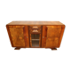 Sideboard from the 50s in burr walnut, stamped