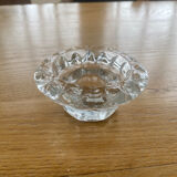 Moulded glass candle holder