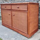 Vintage low buffet, bamboo and rattan, Maugrion, 80s